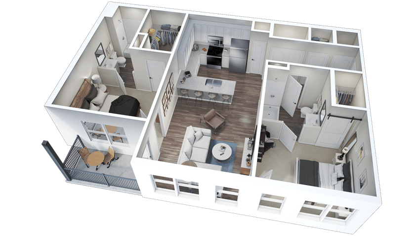 2 Bed 2 Bath C